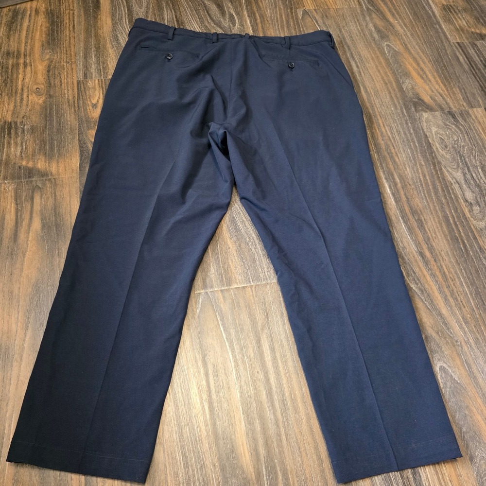 Greg Norman Mens Navy Blue Stretch Golf Pants Flat Front 40x30 RN 128492 - Picture 5 of 5